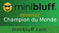 Joséphine joue au Minibluff